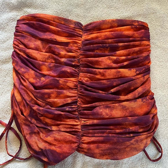 I AM GIA RUCHED TIE SHORTS SIZE LARGE - Picture 3 of 6